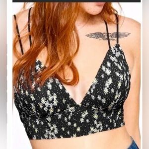 PINK Victoria's Secret daisy smocked triangle bralette